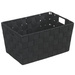 Coș ADRIA BLACK - recipient de depozitare, dimensiune S, WENKO, negru