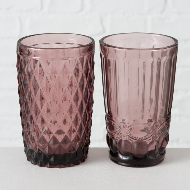 Sticlă roz, AURORA, 300 ml