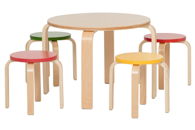 Scaun din placaj ușor LILLA, 30 cm