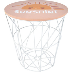 Masa copii cu functie de depozitare, Ø 30 cm