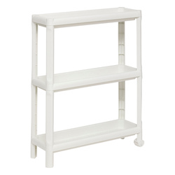 Raft îngust pentru baie NIV din plastic, 3 nivele, 52 x 17 x 70,5 cm