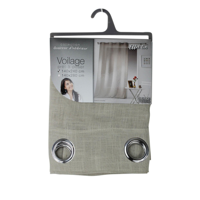 Perdea de sufragerie cu efect de in 140 x 240 cm, HALTONA