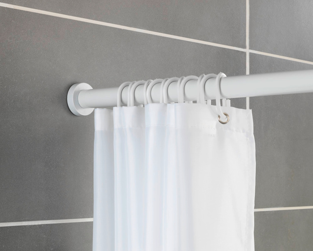 Bara de dus telescopica LUZ, Ø 2,8 cm, 70-115 cm, alb, WENKO