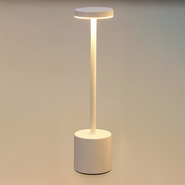 Lampă de birou LED cu baterie reîncărcabilă, metal, 34 cm