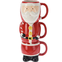 Set de căni cu figură de sărbătoare, 3 x 280 ml