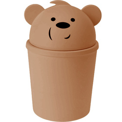 Coș mic de gunoi în formă de ursuleț pentru o cameră de copii, 1,5 l