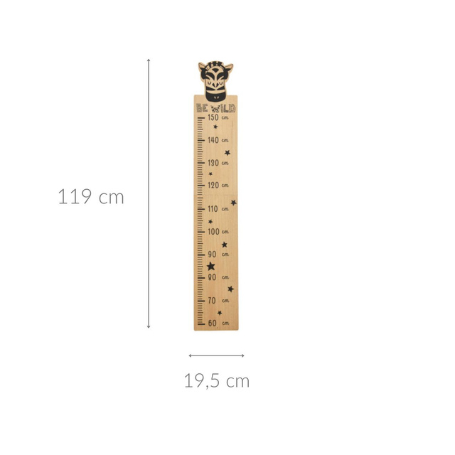 Indicator de inaltime pentru copii din mdf, de la 60 pana la 150 cm