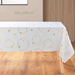 Fata de masă dreptunghiulară cu un motif de stea aurie