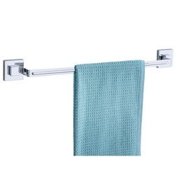 Bara pentru prosop, Wenko Quadro, Vacuum-Loc, Otel inoxidabil, Argintiu