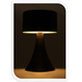 Lampa de masa din metal, neagra, 12 x 21 cm
