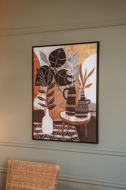 Poster cu rama, Masuta cu flori, 58 x 78 cm