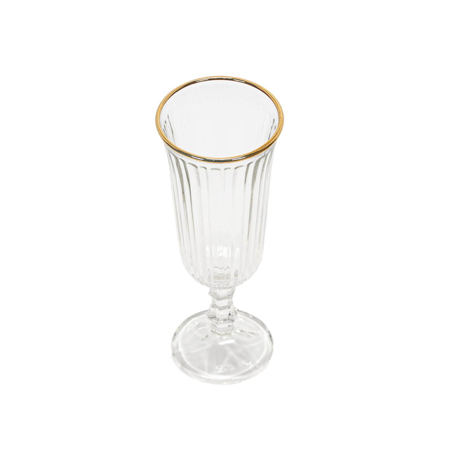 Champagne cu dungi cu margine aurie, 120 ml