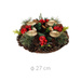 Coronita Advent, suport lumanare con de pin, Ø 27 cm