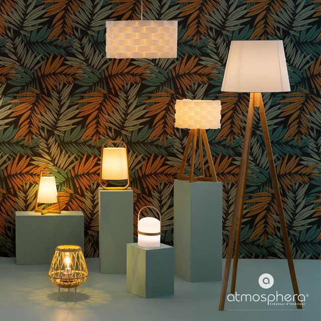 Veioza, Alb, 32x22 cm, Atmosphera