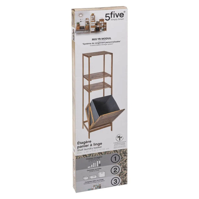 Rafturi + cos de rufe 5five Simple Smart, Maro/Gri