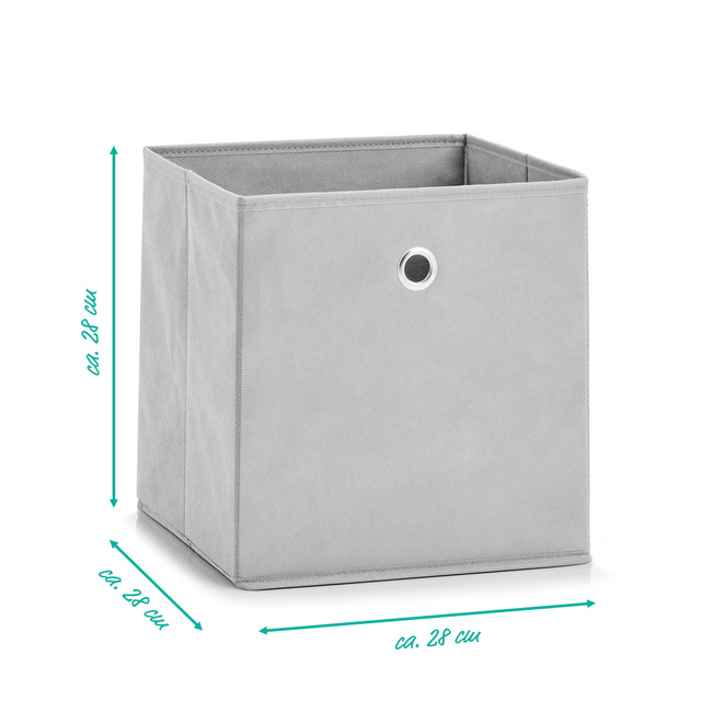 Cutie depozitare, Gri, 28x28x28 cm, Zeller