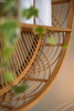 Raft rotund de perete Ina, din lemn de bambus, Ø 70 cm