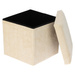 Taburet din velur-cord cu spațiu de depozitare TOBO, 38 x 38 x 38 cm