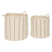 Set 2 coșuri pentru de depozitare Cosy, în dungi, din bumbac