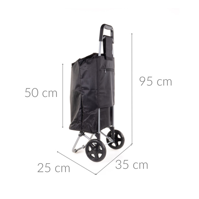 Cărucior pentru cumpărături pe roți, geantă de cumpărături 40 L