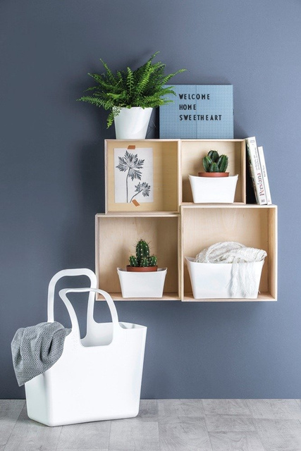 Geantă multifuncțională pentru cumpărături, plajă TASCHE XL, KOZIOL, cosmos negru