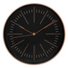 Ceas de perete modern Edith, negru, Ø 30 cm