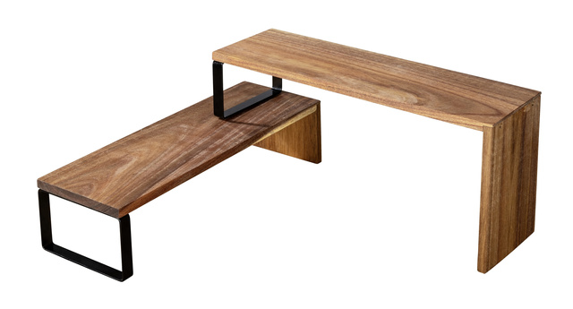 Raft bucatarie coltar, lemn de salcam, Vali, WENKO