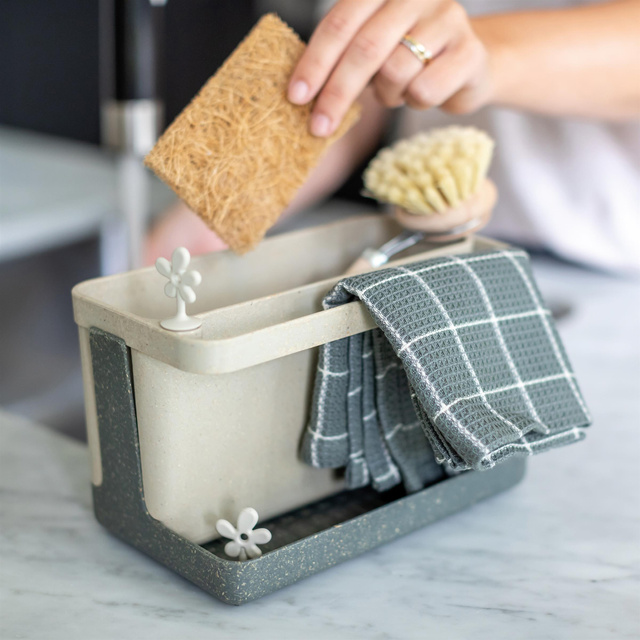 Organizer de bucătărie PARK IT pentru ustensile, KOZIOL, cosmos negru