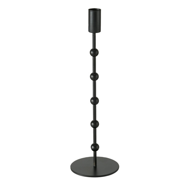 Sfeșnic din metal Kimberly, set 2 bucati, negru