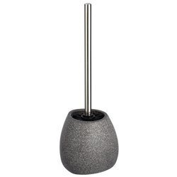 Perie WC cu suport PION, Gri, 38x13,5 cm, WENKO