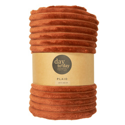 Pătură din flanel 160 x 130 cm, teracotă