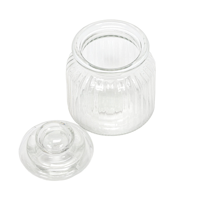 Borcan cu nervuri cu capac etanș, 500 ml