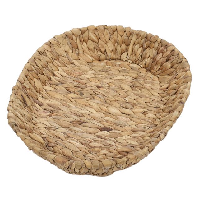 Coș oval din nuiele din hyacinth acvatic BRAID, 28 x 35 cm