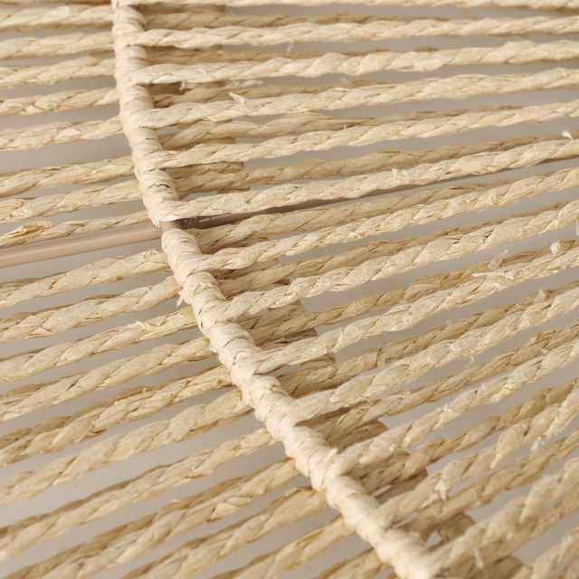 Oglindă decorativă în cadru țesut MARAL, Ø 75 cm