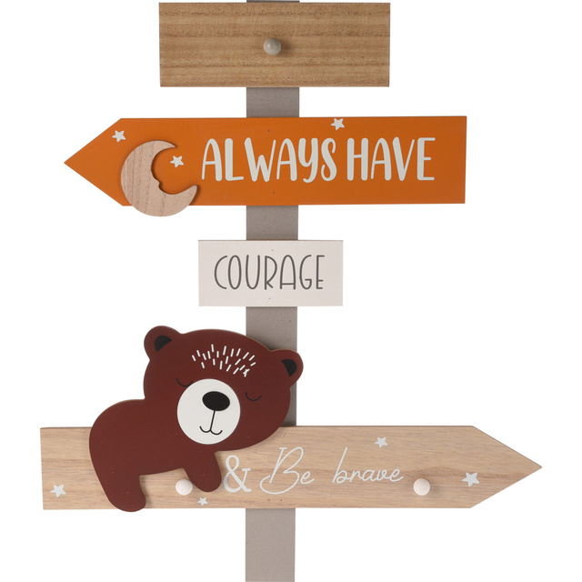 Cuier pentru copii Zoo, 44 x 3,5 x 51,5 cm