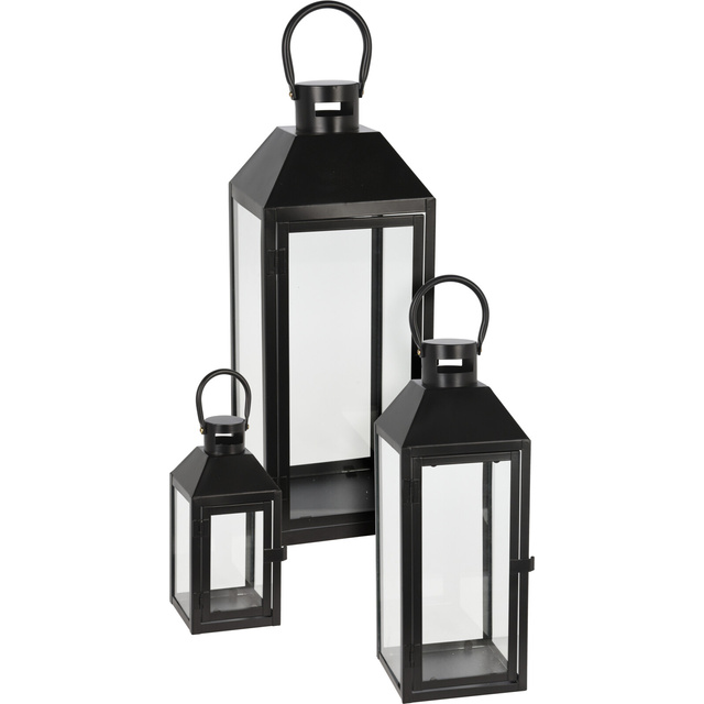 Set felinare decorative din metal, 3 dimensiuni incluse