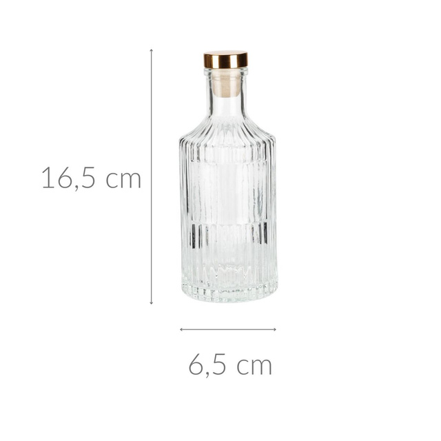 Sticla de apa, transparenta cu dop