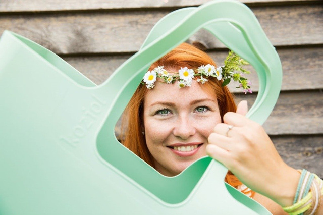 Geantă multifuncțională pentru cumpărături, plajă TASCHE XL, KOZIOL, cosmos negru