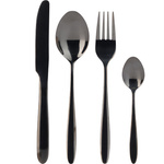 Set tacâmuri pentru 6 persoane în negru