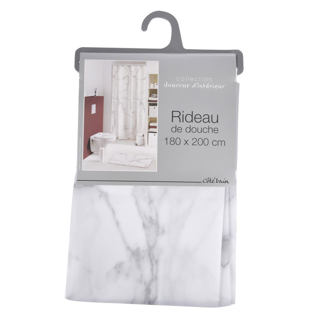 Perdeau de dus MARBRE, 180 x 200 cm