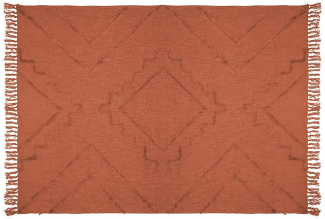 Cuvertura de pat cu franjuri INCA, 180 x 130 cm