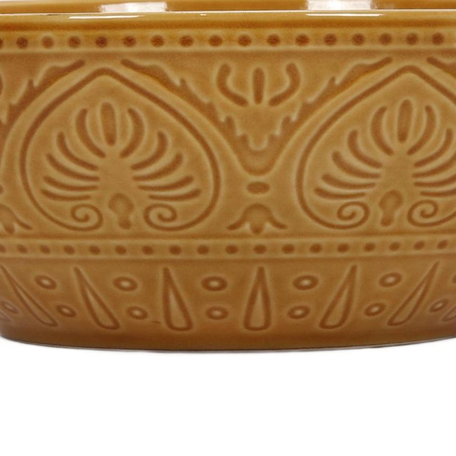 Vas din ceramică cu model canelat, 1900 ml