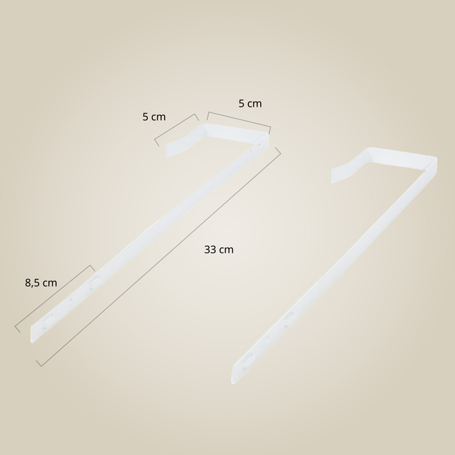 Oglindă pentru ușă AINA, 36 x 110 cm, albă