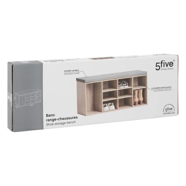 Dulap pentru pantofi cu scaun, 105 x 34 x 49 cm