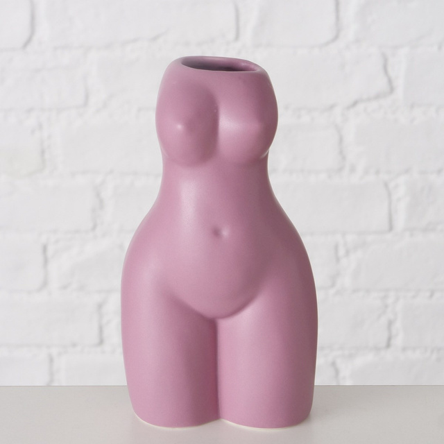 Vaza din portelan Aurice, silueta feminina, 16 cm