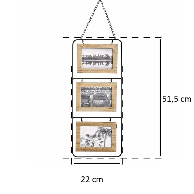 Rama pentru 6 fotografii, fata-verso