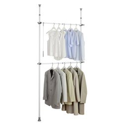 Suport de îmbrăcăminte Herkules Basic WENKO, 2 niveluri, stâlpi telescopici de garderobă