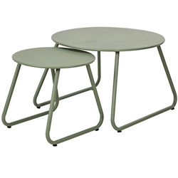 Set masute de cafea metalice, Ø 40 cm, Ø 60 cm