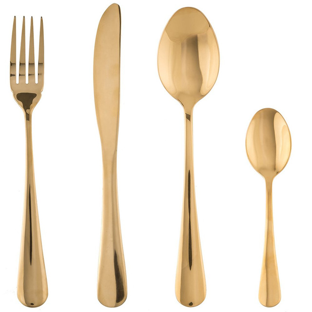 Set Tacâmuri, Inox, Auriu