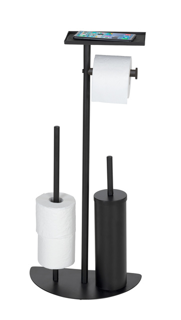 Suport perie de toaleta cu suport pentru hartie si polita 4in1 COSENZA